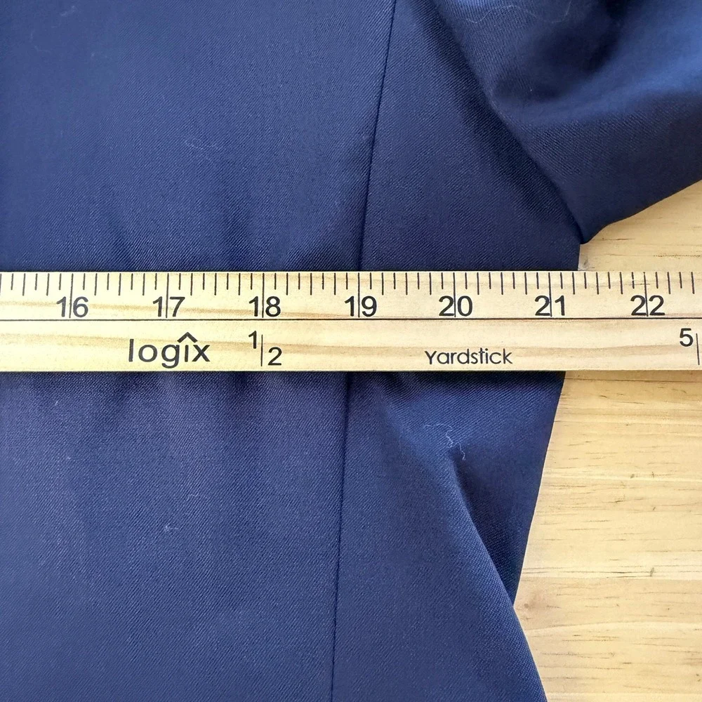 Banana Republic 42R Slim Marzotto Super 120s WOOL Blazer Sport Coat Navy Blue